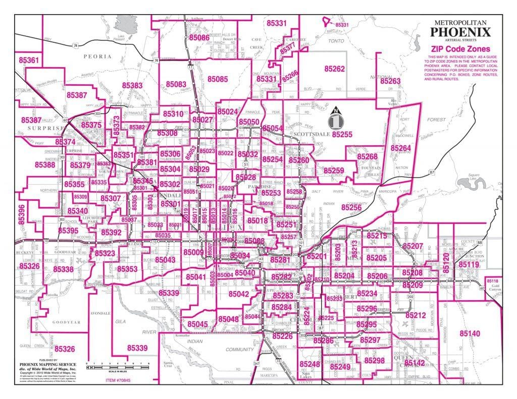 kòd postal kat jeyografik Phoenix az